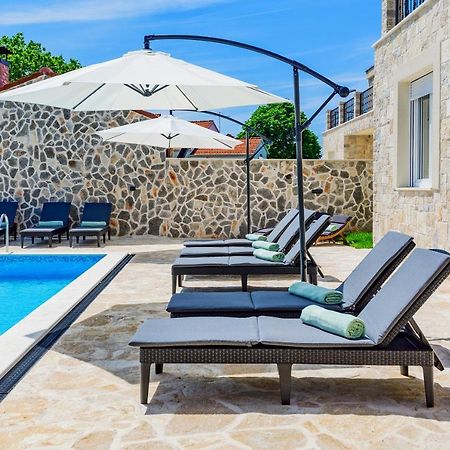 Luxury Stone Villa With Pool - Brisevo Exteriér fotografie