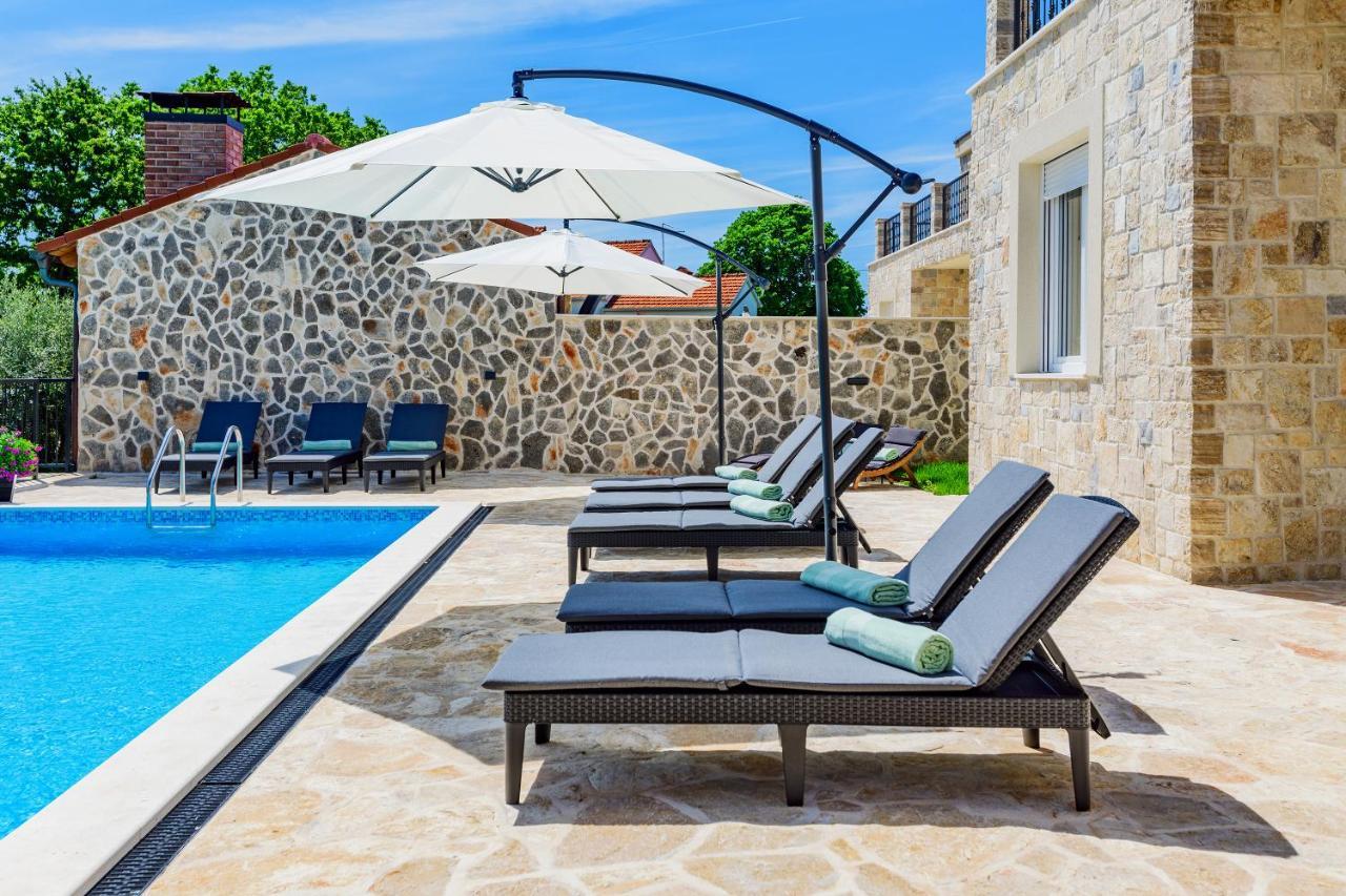 Luxury Stone Villa With Pool - Brisevo Exteriér fotografie