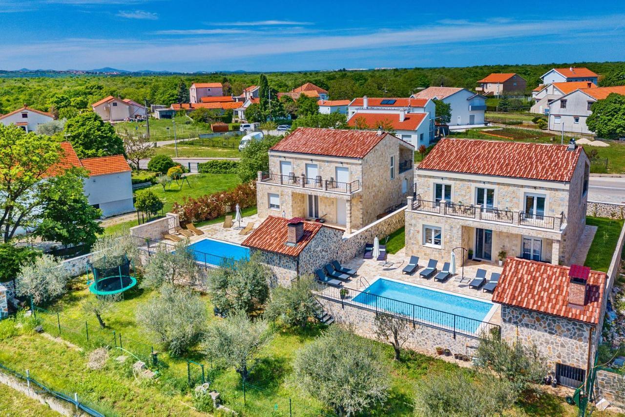 Luxury Stone Villa With Pool - Brisevo Exteriér fotografie