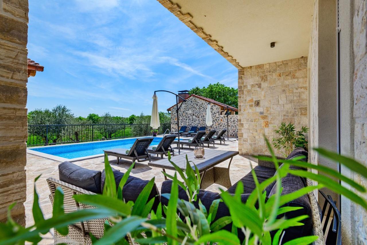 Luxury Stone Villa With Pool - Brisevo Exteriér fotografie